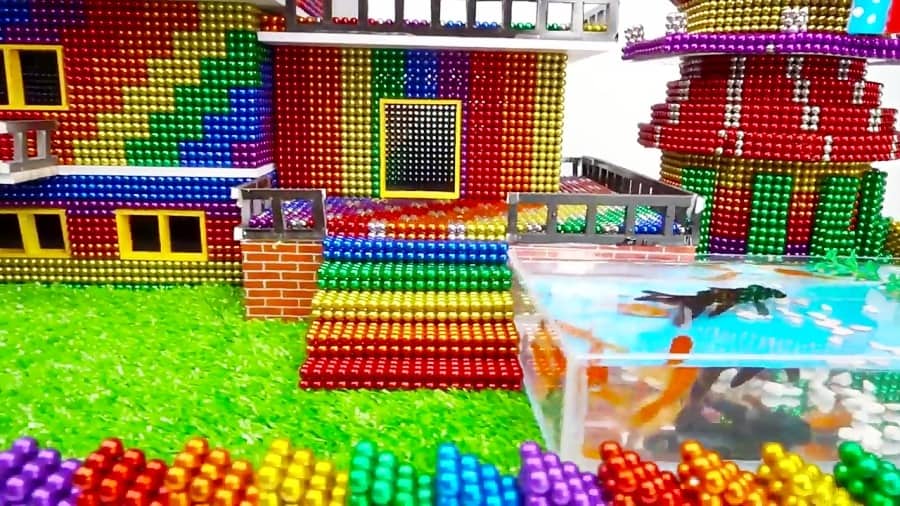 ساخت خانه با توپ مغناطیسی