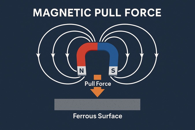 نحوه محاسبه نیروی کشش آهنربای نئودیمیوم